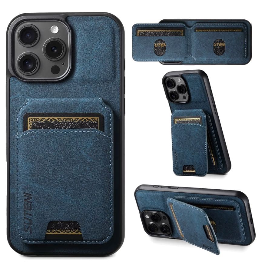 Premium-Leder-Wallet-Hülle – MagSafe-kompatibel (iPhone 12–17)