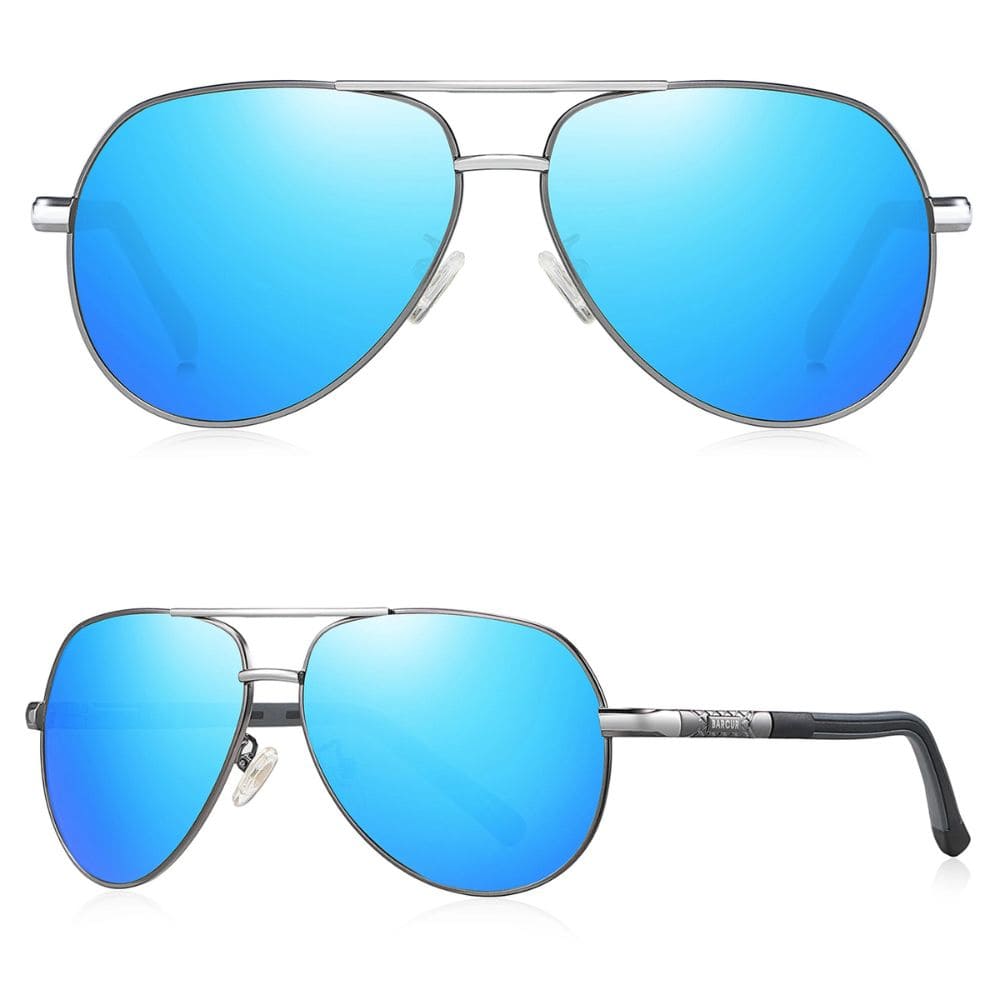 Polarized Aviator Sunglasses with Aluminum Construction · Signed by Ambreux