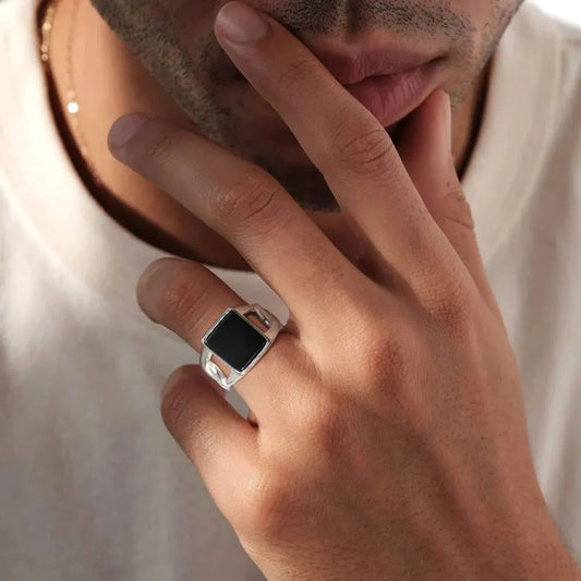 Men's Italian-Style Chain Ring