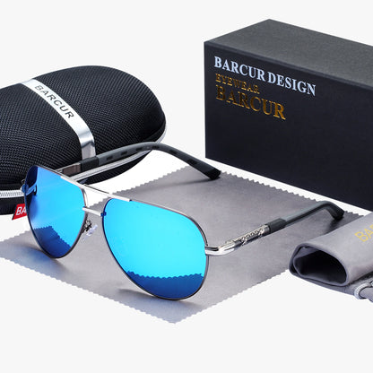 Polarized Aviator Sunglasses with Aluminum Construction · Signed by Ambreux