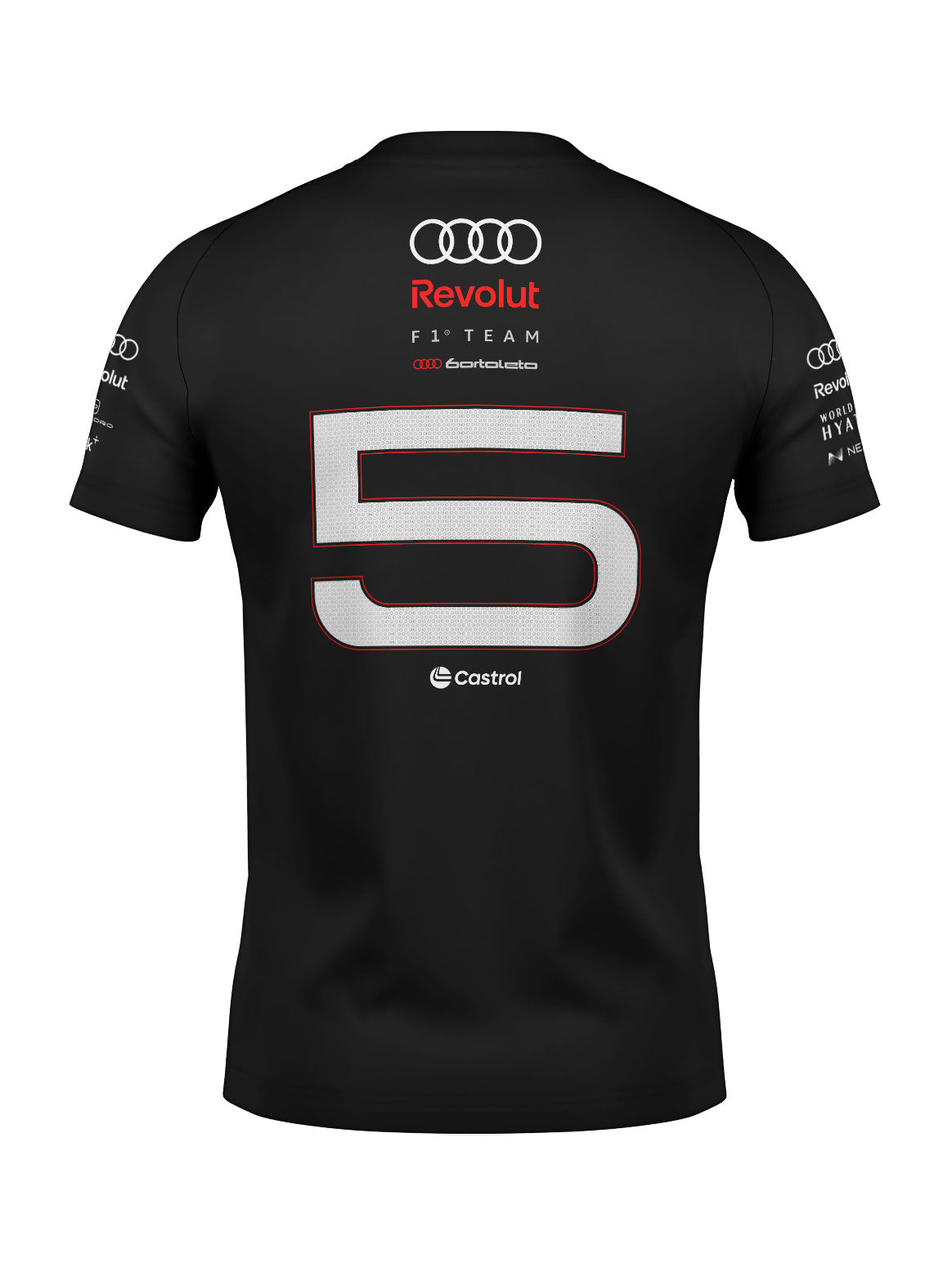 Camiseta Audi Bortoleto Torcida 2026 Algodão Preto
