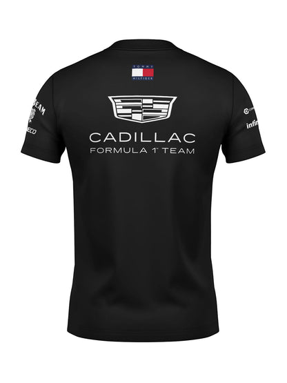 Camiseta Algodão Cadillac F1 Equipe Preta