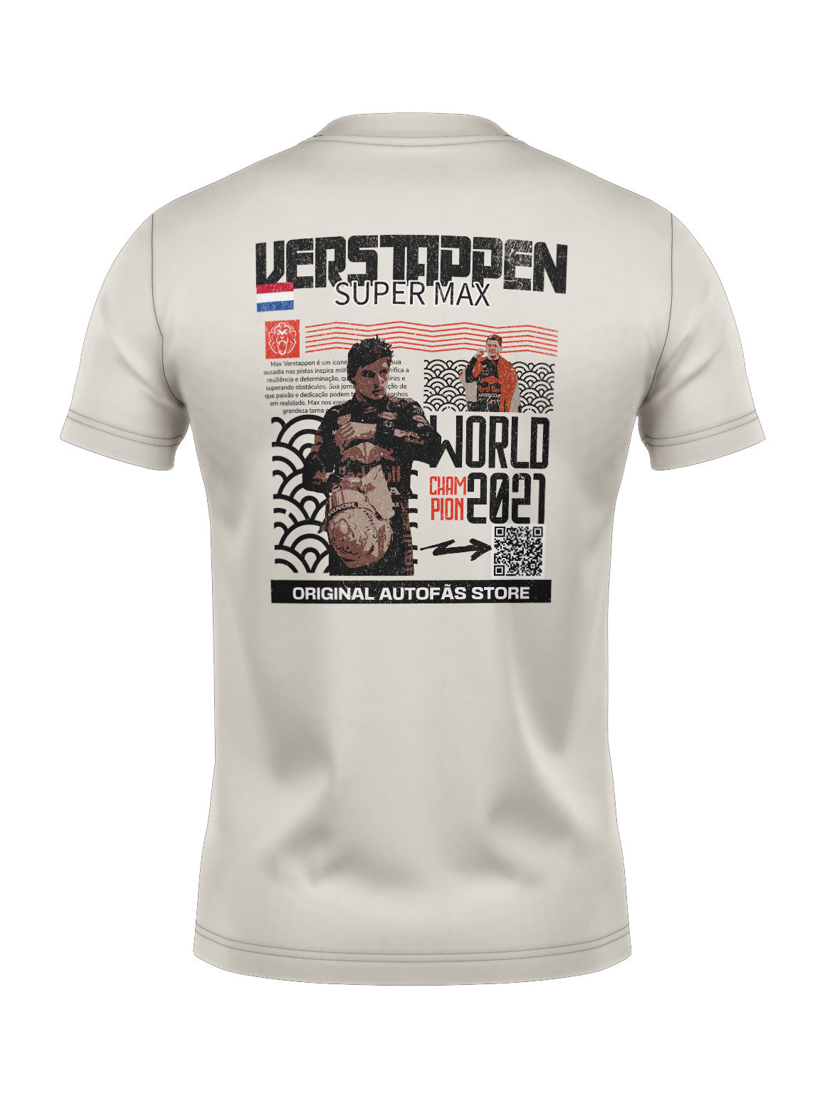 Camiseta Max Verstappen Edição Especial QR Code