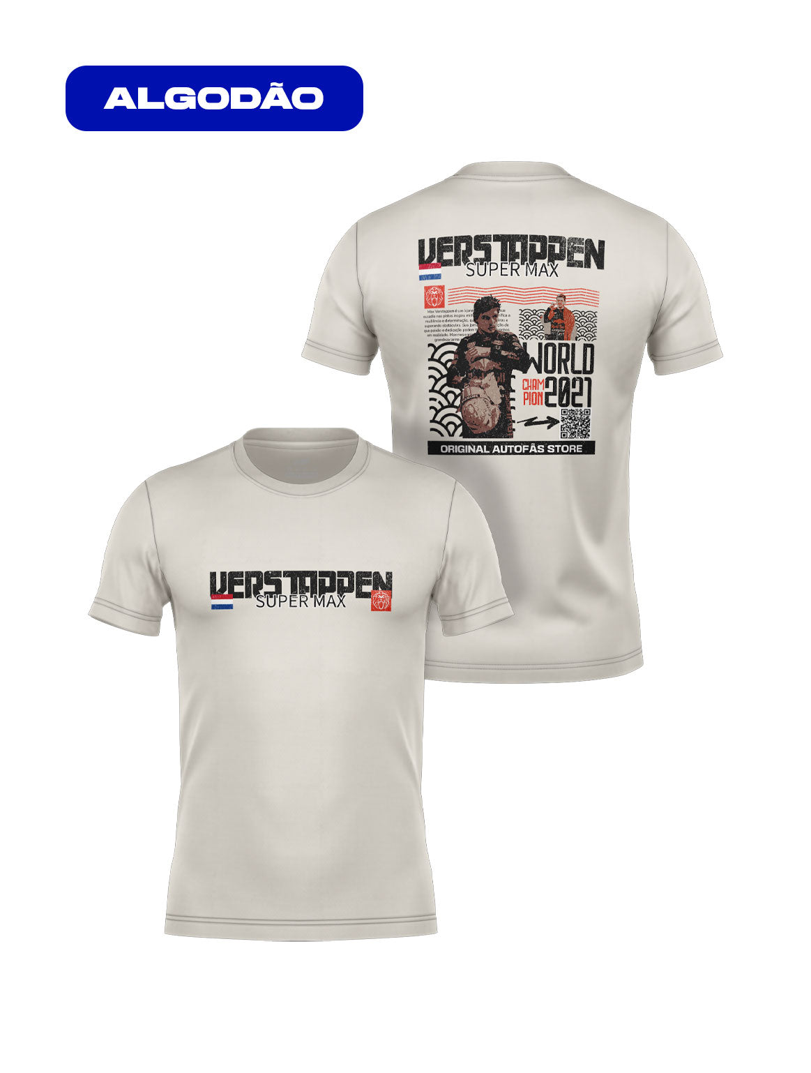 Camiseta Max Verstappen Edição Especial QR Code