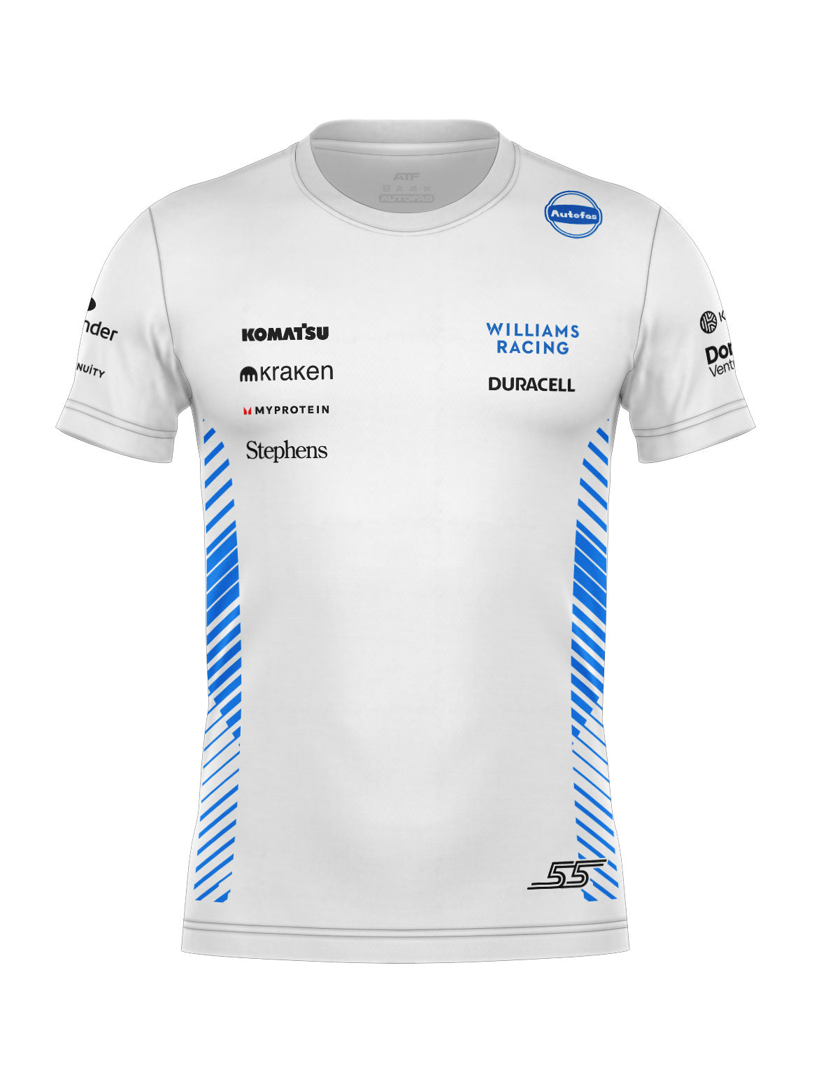 Camiseta Algodão Williams Carlos Sainz Branco 2025