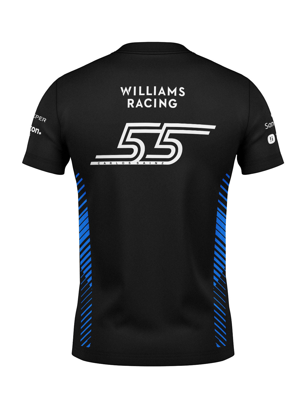 Camiseta Algodão Williams Carlos Sainz Preto 2025