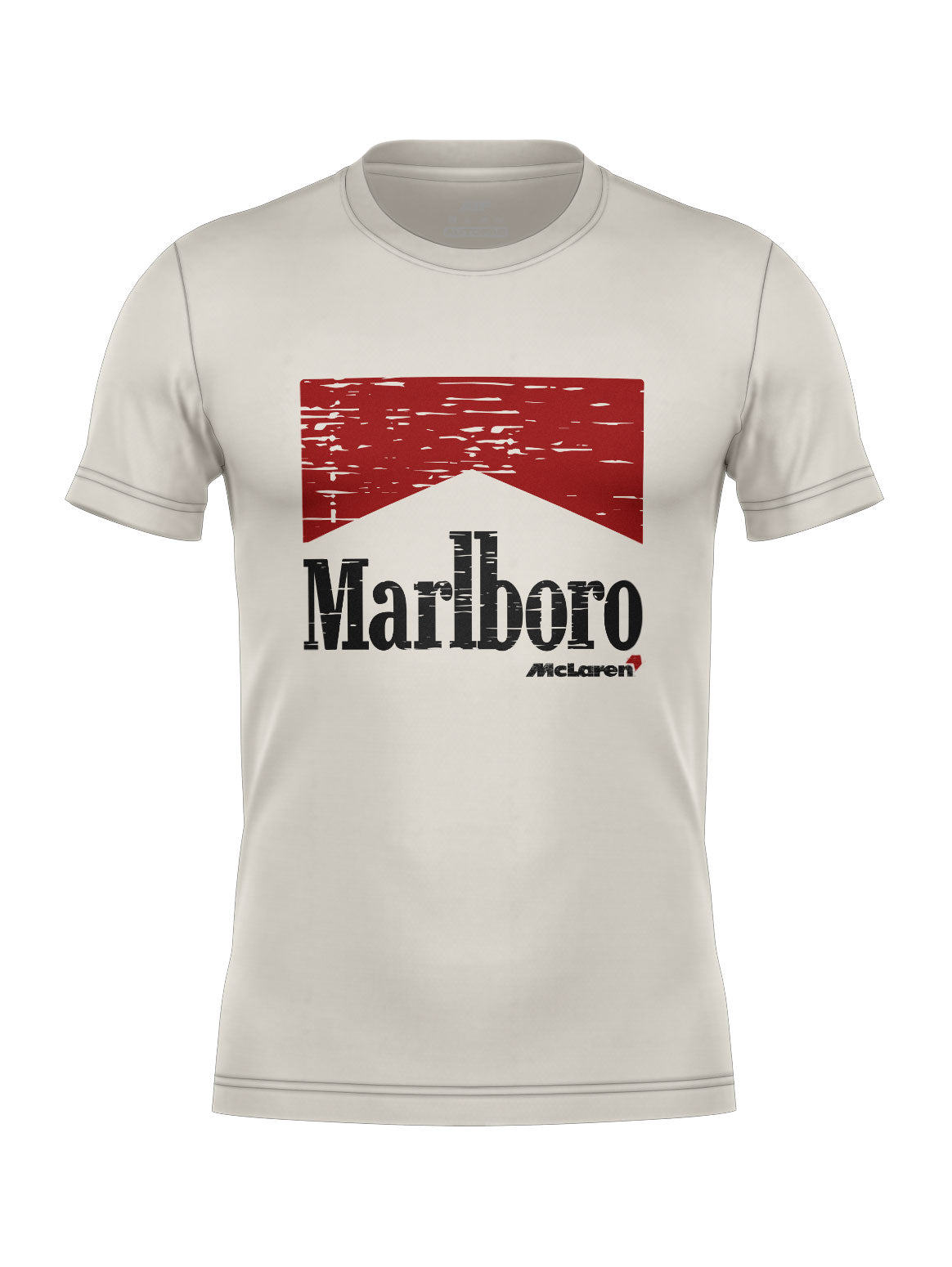 Camiseta Algodão Mclaren Marlboro Vintage anos 90 Off White