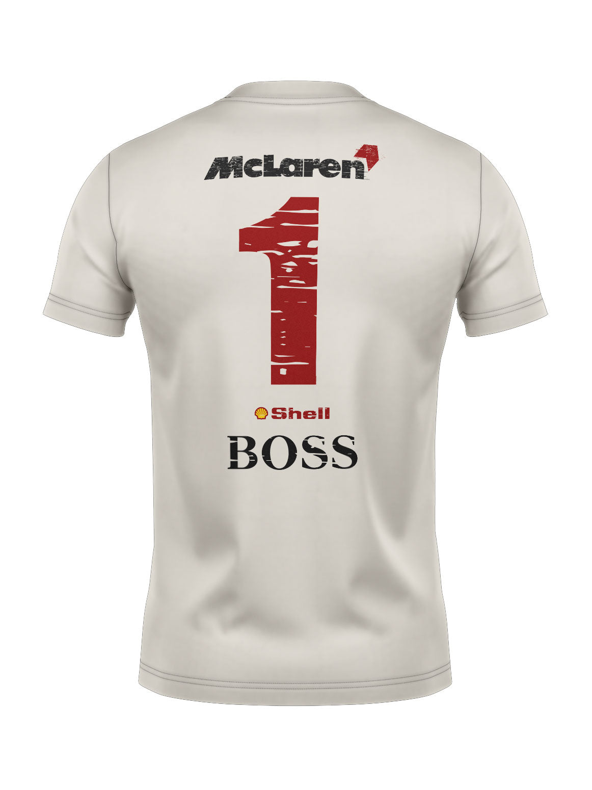 Camiseta Algodão Mclaren Marlboro Vintage anos 90 Off White