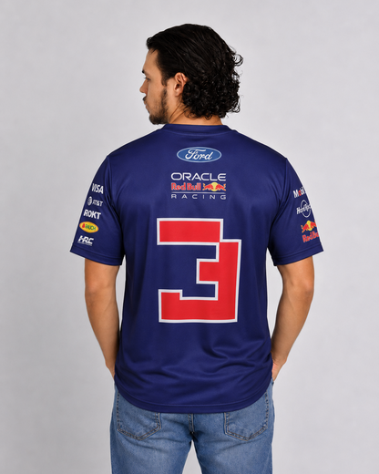 Camiseta Algodão Max Verstappen Red Bull 2026