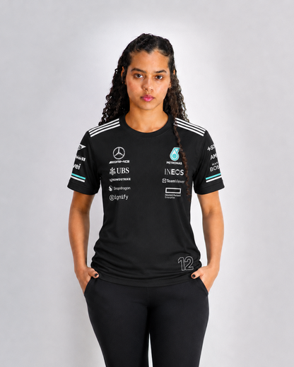 Camiseta Dryfit Mercedes Kimi Antonelli Preto 2026