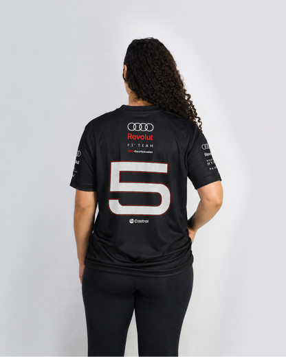 Camiseta Dryfit Audi Bortoleto Torcida 2026 Preto