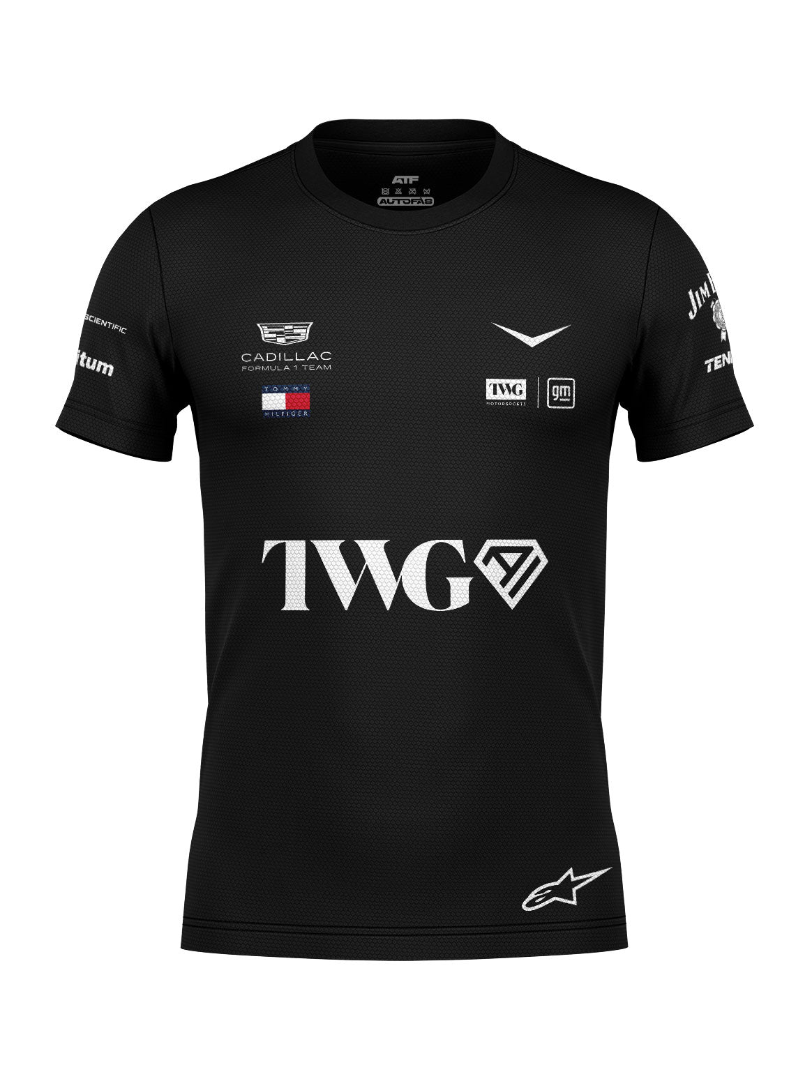 Camiseta Dryfit Cadillac F1 Equipe Preto