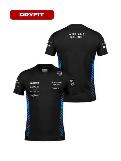 Camiseta Dryfit Williams Equipe Preto 2025