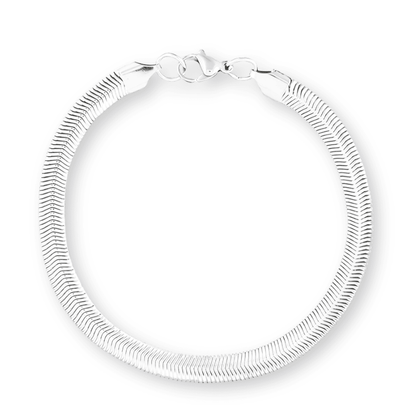 925er Silberarmband aus Frankreich mit geometrischem Design und 4 mm Zirkonia