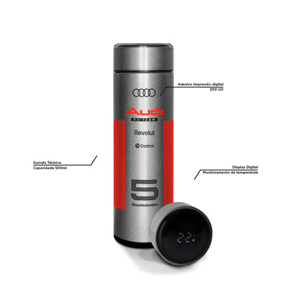 Garrafa Térmica Audi Bortoleto Prata