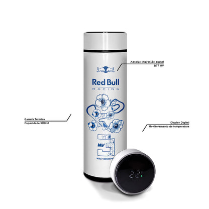 Garrafa Térmica Red Bull Max Verstappen Branca