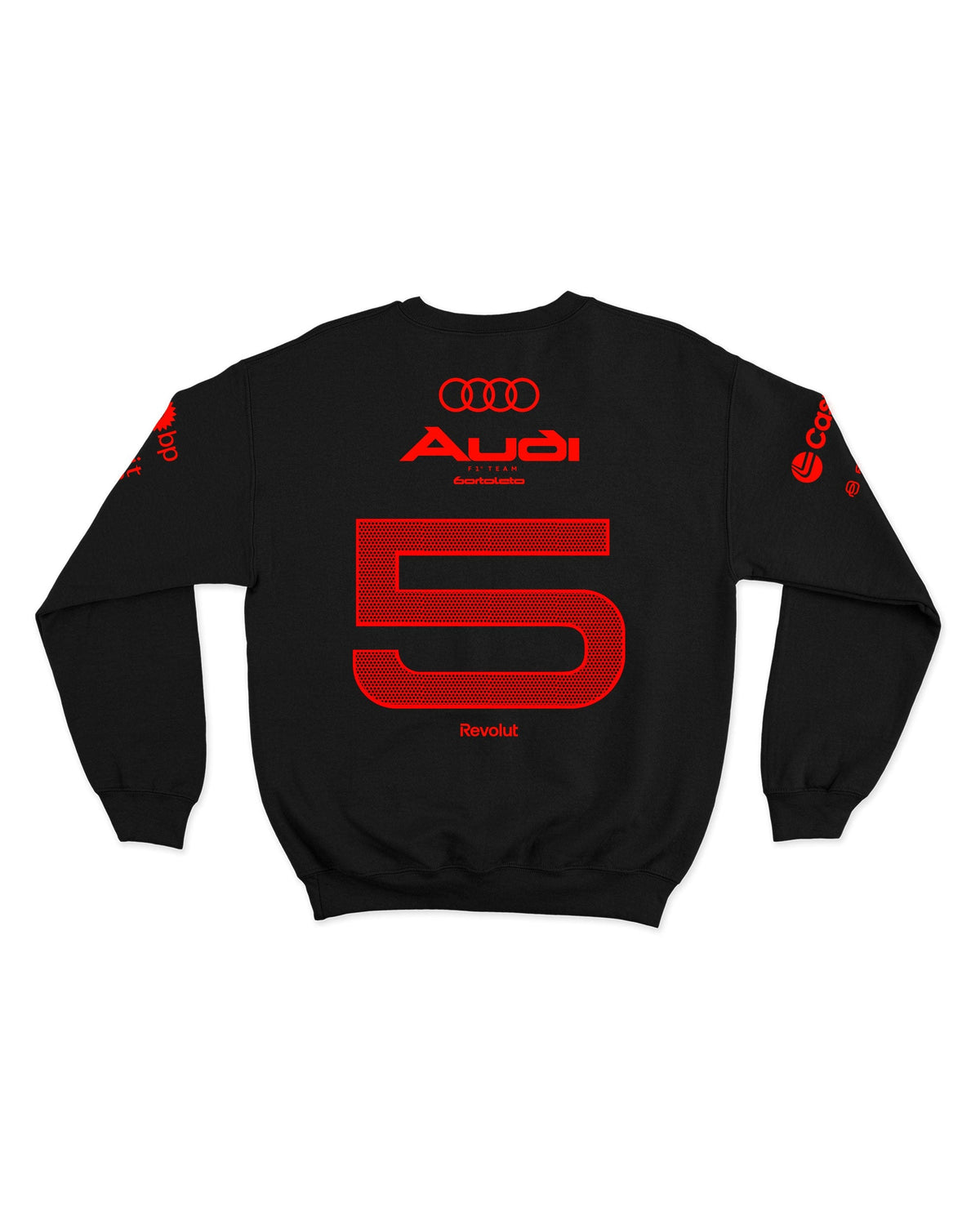 Moletom Gabriel Bortoleto Red&Black Audi F1 2026 Preto