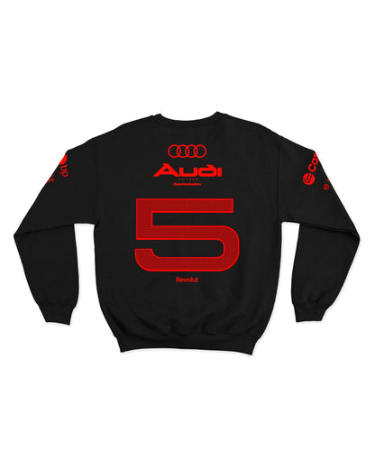 Moletom Gabriel Bortoleto Red&Black Audi F1 2026 Preto