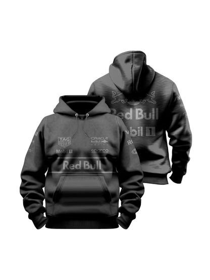 Moletom Redbull Equipe All Black 2025 Preto