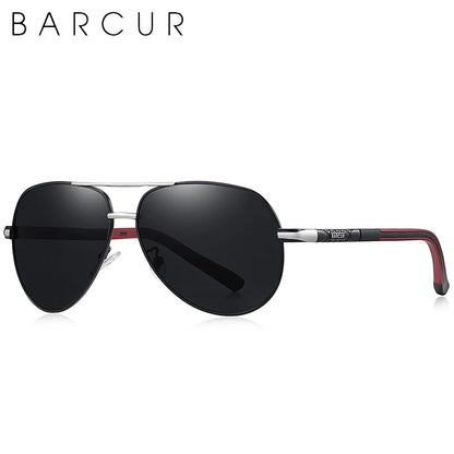 Polarized Aviator Sunglasses with Aluminum Construction · Signed by Ambreux