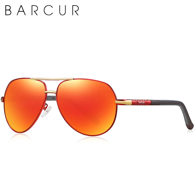 Polarized Aviator Sunglasses with Aluminum Construction · Signed by Ambreux