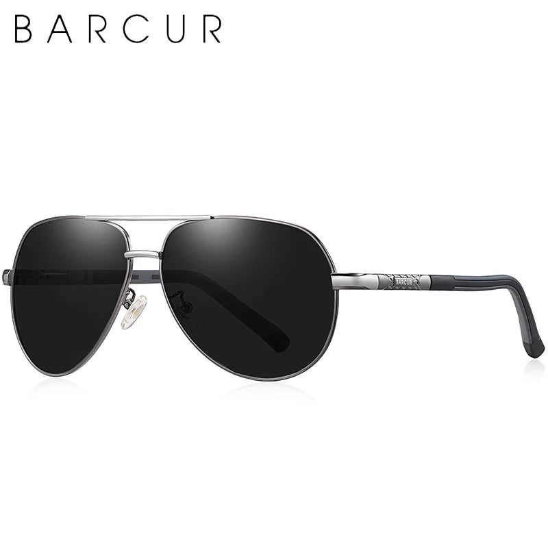 Polarized Aviator Sunglasses with Aluminum Construction · Signed by Ambreux