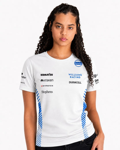 Camiseta Algodão Williams Equipe Branco 2025