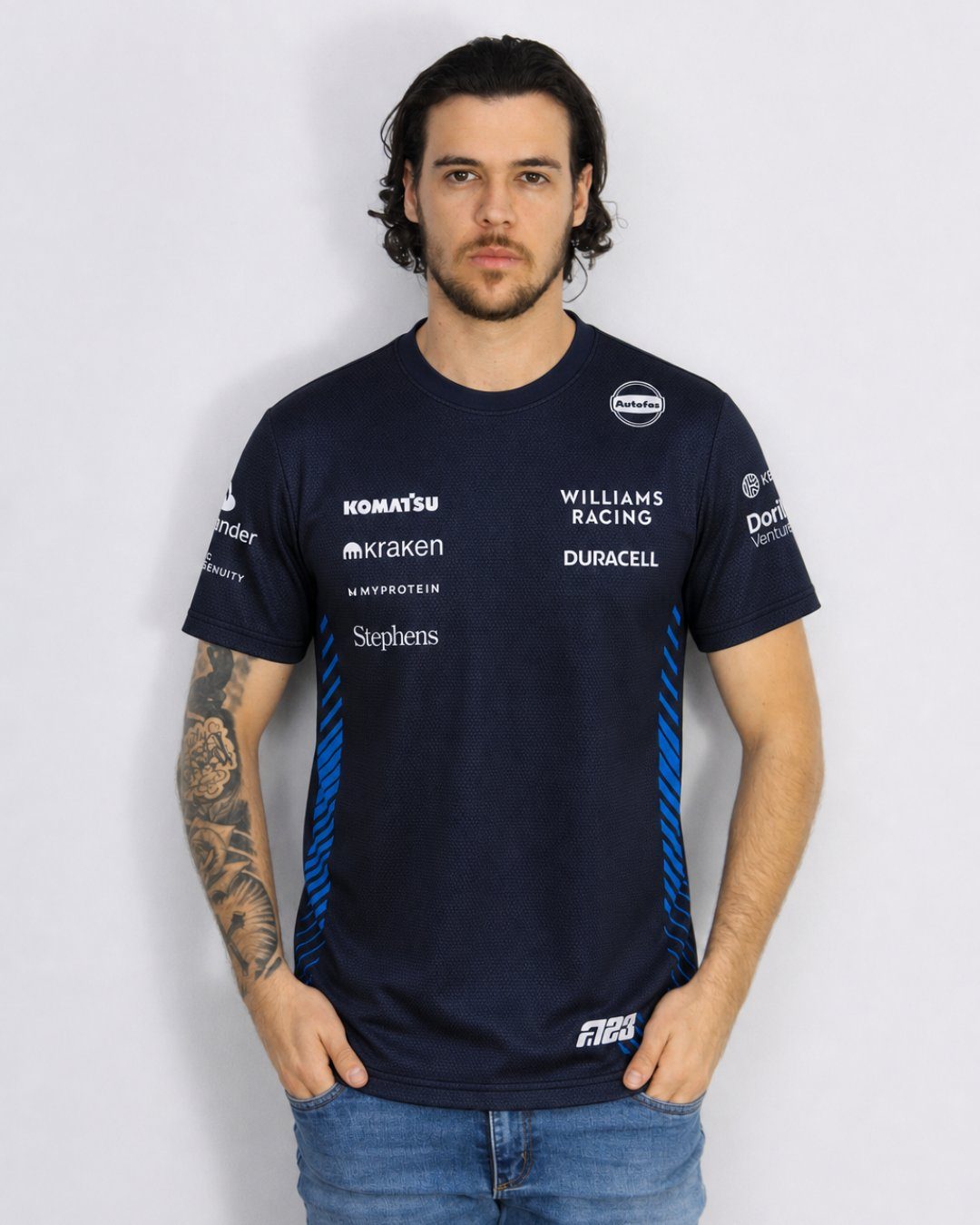Camiseta Dryfit Williams Equipe Azul Marinho 2025