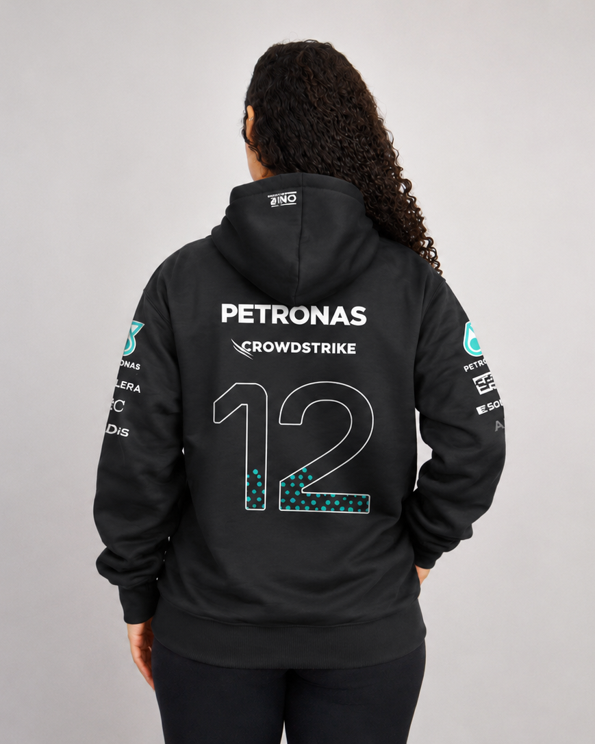 Moletom Canguru Kimi Antonelli Mercedes AMG 2026 Preto
