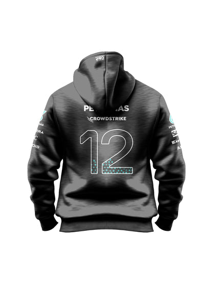 Moletom Canguru Kimi Antonelli Mercedes AMG 2026 Preto