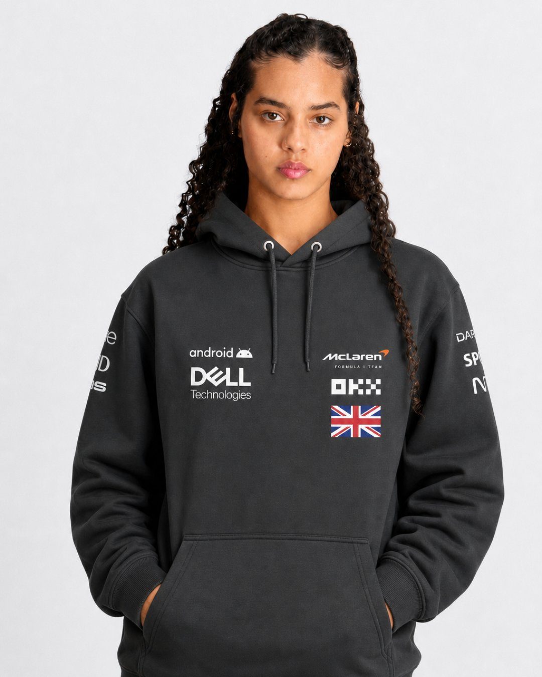 Moletom Canguru McLaren Preto 2024 Lando Norris