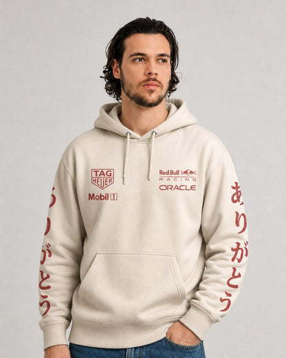 Moletom Canguru Red Bull Turquia 2021 Off White 25"