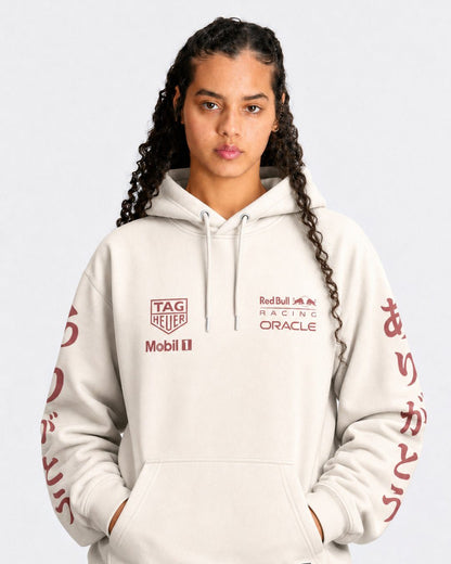 Moletom Canguru Red Bull Turquia 2021 Off White 25"
