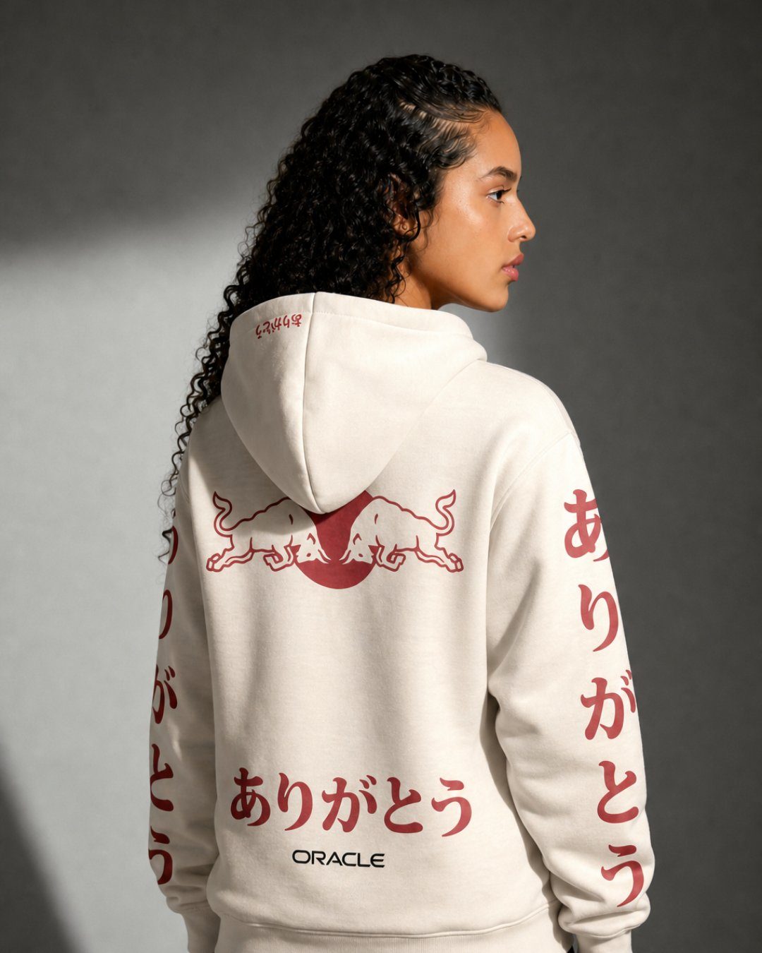 Moletom Canguru Red Bull Turquia 2021 Off White 25"