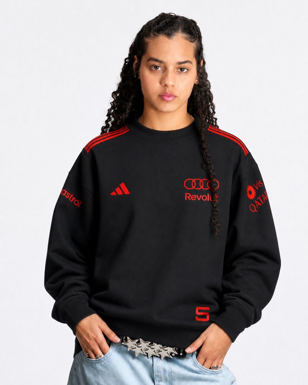 Moletom Gabriel Bortoleto Red&Black Audi F1 2026 Preto