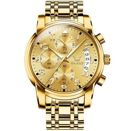 OLEVS Gold-Tone Dress Watch